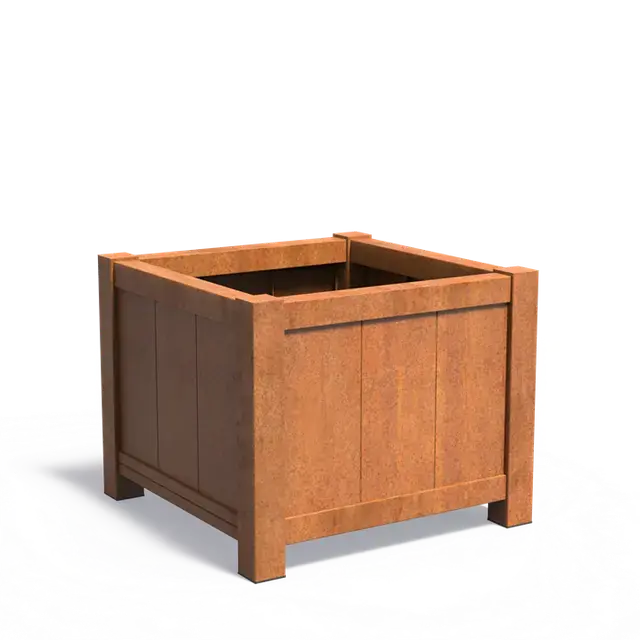 Topdeal | Cortenstaal PlantenbakkenYORK1000 x 1000 x 800 mm