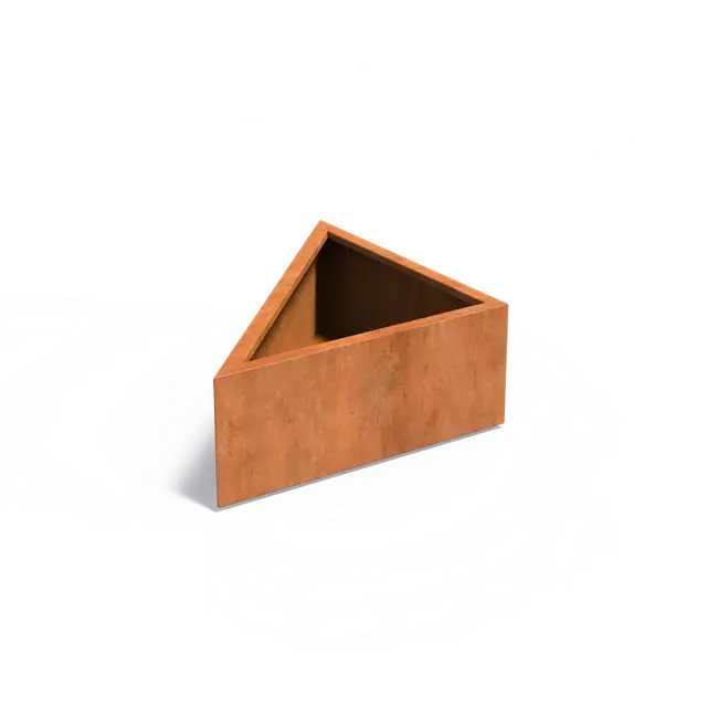 Mis het niet | Cortenstaal PlantenbakkenTRIANGLE1000 x 1000 x 400 mm