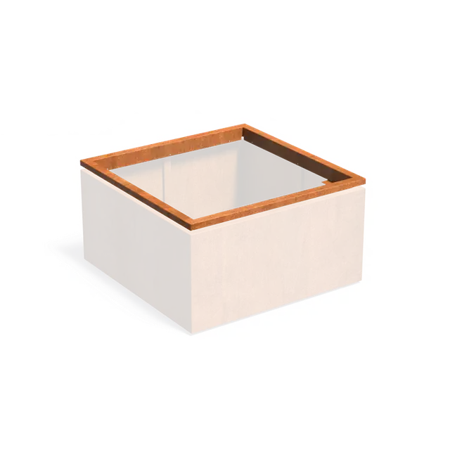 Net binnen | Cortenstaal PlantenbakkenCARREZ in-lite Ready1200 x 1200 x 89 mm