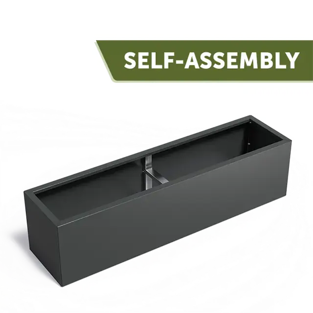 Gecoat staal PlantenbakkenCARREZ Connect zonder bodem2000 x 500 x 500 mm | Aanrader