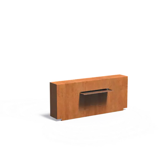 Cortenstaal WaterelementenVijvermuren vast1500 x 250 x 600 mm - Nieuw in het assortiment