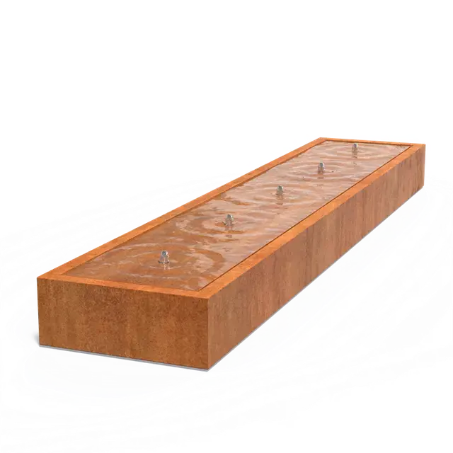 Veilig betalen | Cortenstaal WaterelementenWatertafels standaard5000 x 1000 x 400 mm