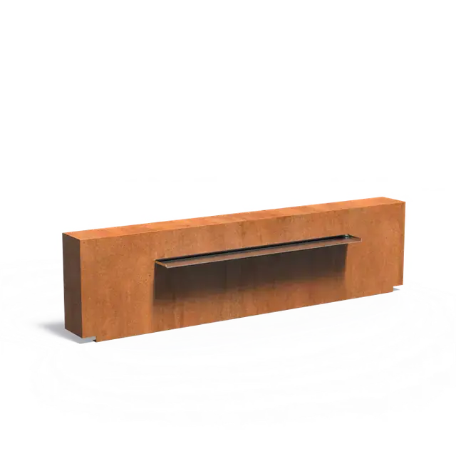 Cortenstaal WaterelementenVijvermuren vast2500 x 250 x 600 mm - Voordeelprijs