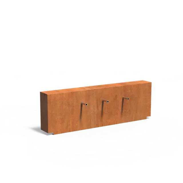 Cortenstaal WaterelementenVijvermuren vast2000 x 250 x 600 mm | Populair bij klanten