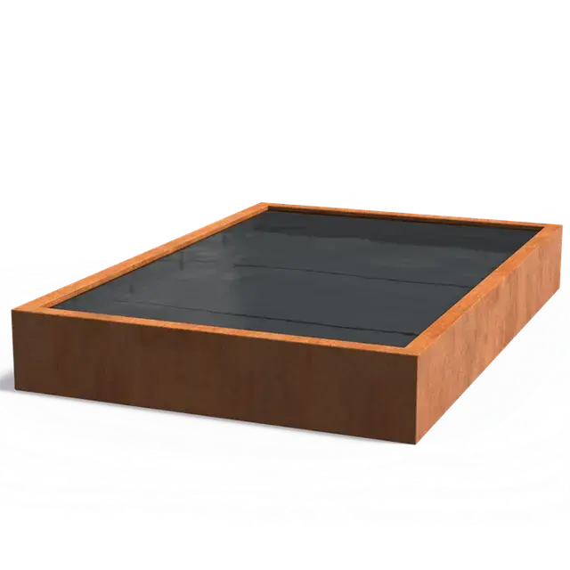 Cortenstaal WaterelementenVijvers standaard3000 x 2000 x 400 mm | Hoge kwaliteit