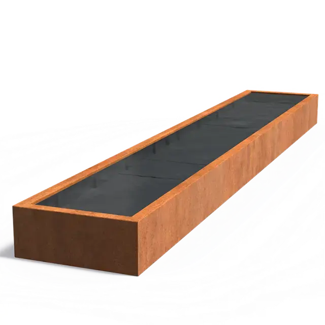 Cortenstaal WaterelementenVijvers standaard6000 x 1000 x 400 mm - Flitsaanbieding