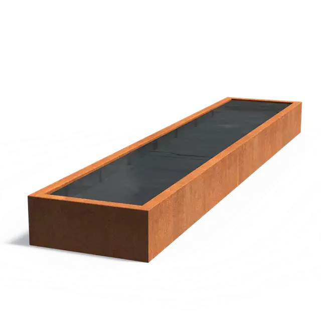 Cortenstaal WaterelementenVijvers standaard5000 x 1000 x 400 mm | Direct van de fabrikant
