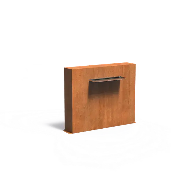 Beperkte voorraad - Cortenstaal WaterelementenVijvermuren vrijstaand1200 x 250 x 1000 mm