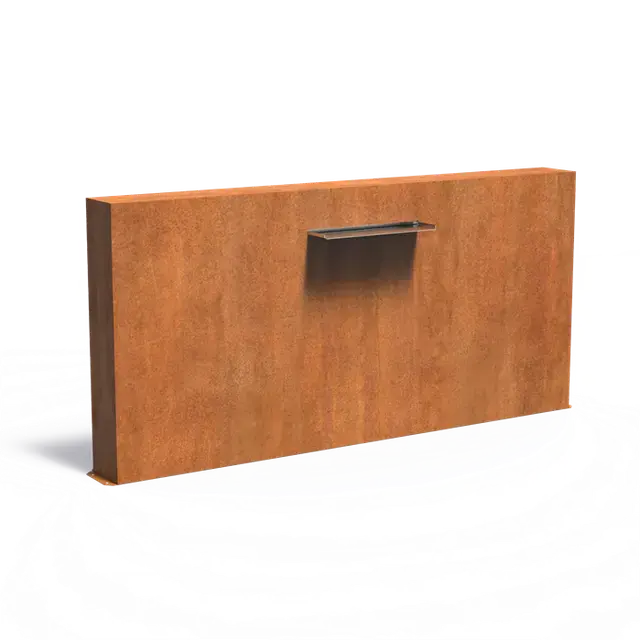 Zojuist toegevoegd | Cortenstaal WaterelementenVijvermuren vrijstaand2500 x 250 x 1200 mm