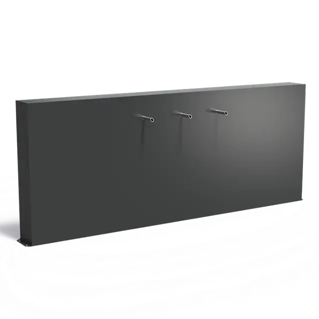 Beperkte voorraad | Aluminium WaterelementenVijvermuren vrijstaand3000 x 250 x 1200 mm