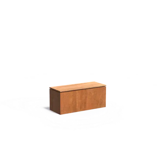 Cortenstaal SokkelsSokkel met zitting1000 x 400 x 430 mm | Net toegevoegd