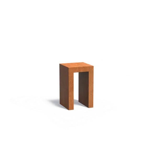 Nieuw in de shop | Cortenstaal SokkelsU-Sokkel500 x 500 x 800 mm