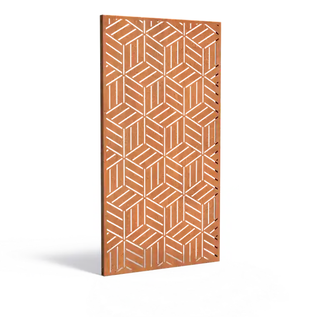 Cortenstaal PanelenPaneel Geometric1100 x 50 x 2000 mm | Nieuw gelanceerd