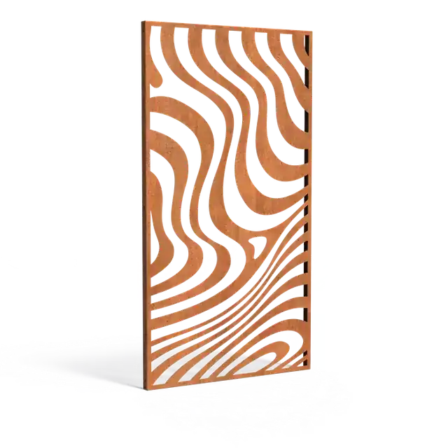 Mis het niet | Cortenstaal PanelenPaneel Geometric1100 x 50 x 2000 mm