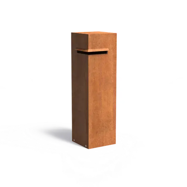 Prijsverlaging - Cortenstaal Staande brievenbussenIVAR350 x 350 x 1200 mm