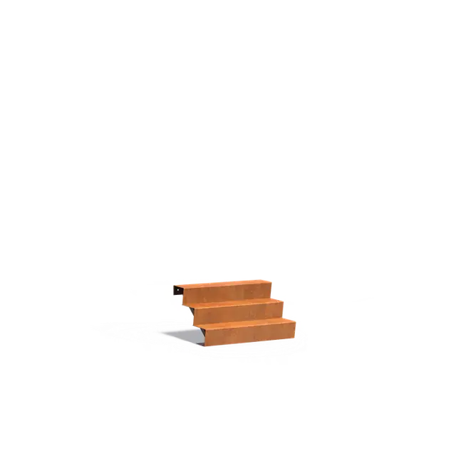 Opruiming | Cortenstaal TrappenTrappen1000 x 720 x 510 mm