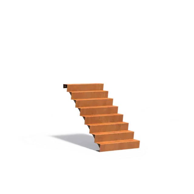 Direct van de fabrikant | Cortenstaal TrappenTrappen1000 x 1920 x 1360 mm