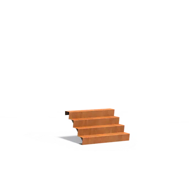 Bestel nu | Cortenstaal TrappenTrappen1250 x 960 x 680 mm