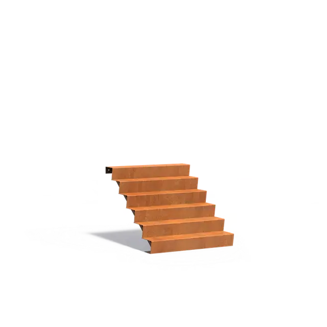 Cortenstaal TrappenTrappen1250 x 1440 x 1020 mm | Tijdelijke actie