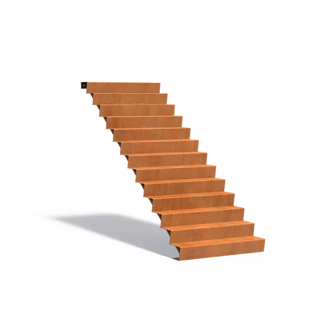 Gratis retourneren | Cortenstaal TrappenTrappen1250 x 3120 x 2210 mm