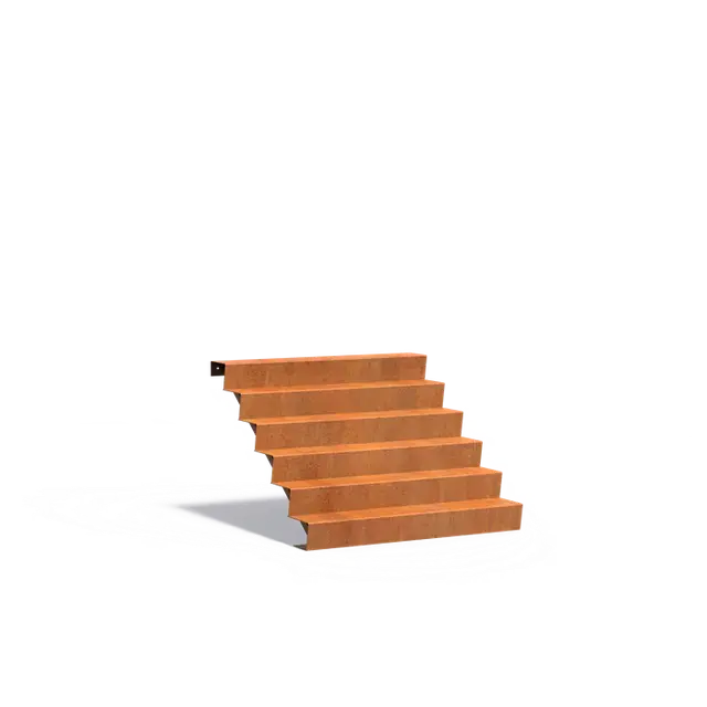 Nieuwe release - Cortenstaal TrappenTrappen1500 x 1440 x 1020 mm