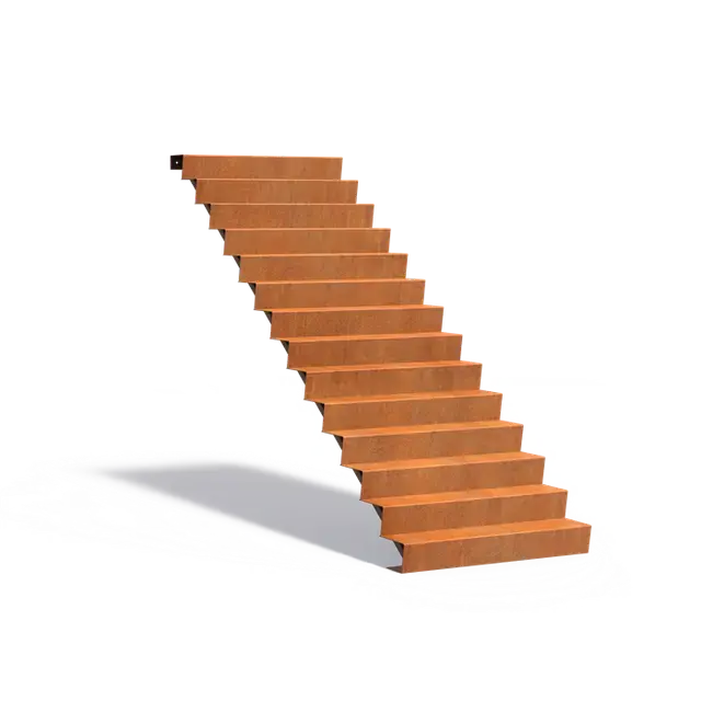 Gratis retourneren | Cortenstaal TrappenTrappen1250 x 3360 x 2380 mm