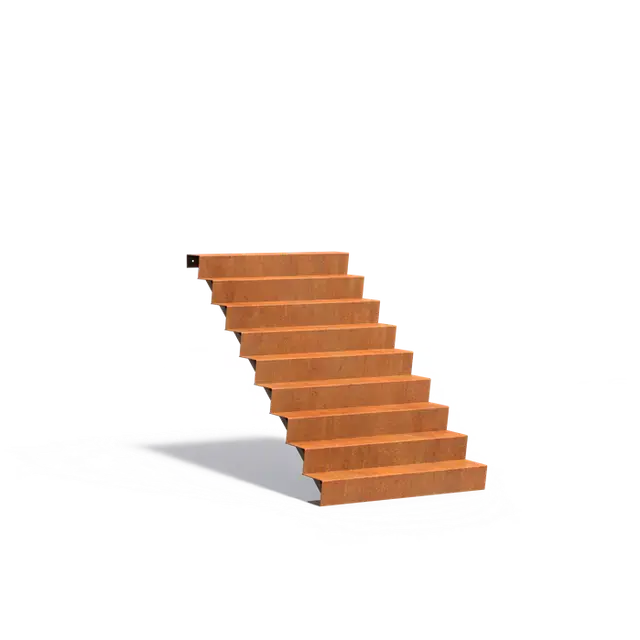 Bestelbaar | Cortenstaal TrappenTrappen1250 x 2160 x 1530 mm