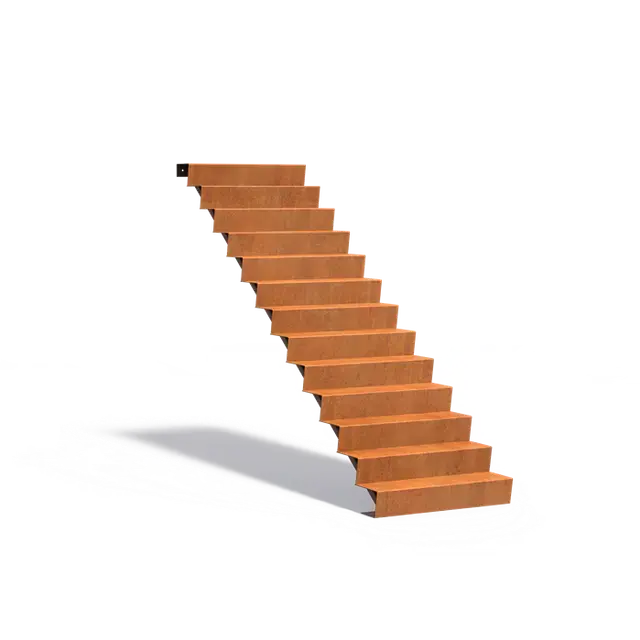Populair bij klanten - Cortenstaal TrappenTrappen1000 x 3120 x 2210 mm