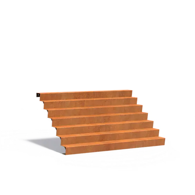 Net binnen - Cortenstaal TrappenTrappen2500 x 1680 x 1190 mm