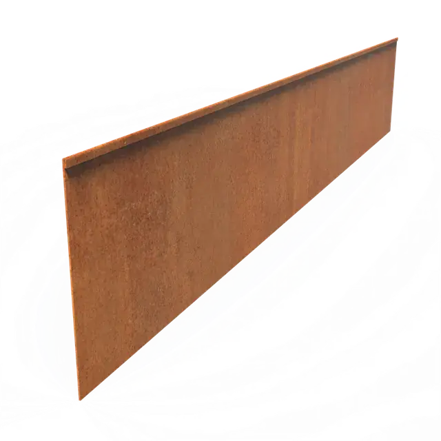 Cortenstaal KantopsluitingenKantopsluiting geplette bovenrand2300 x 3 x 390 mm | Scherpe prijs