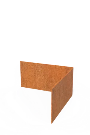 Alleen deze week | Cortenstaal KantopsluitingenKantopsluiting hoek rechte bovenrand300 x 300 x 150 mm