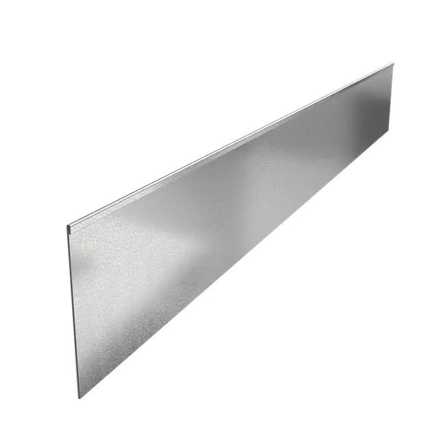 Nieuw gelanceerd | Verzinkt staal KantopsluitingenKantopsluiting geplette bovenrand2300 x 3 x 290 mm