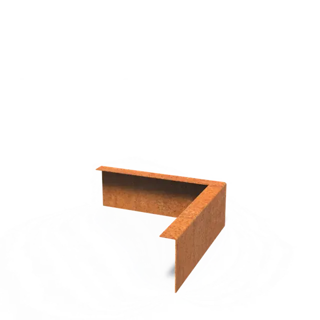 Cortenstaal KantopsluitingenKantopsluiting hoek gezette bovenrand300 x 300 x 100 mm | Populair bij klanten