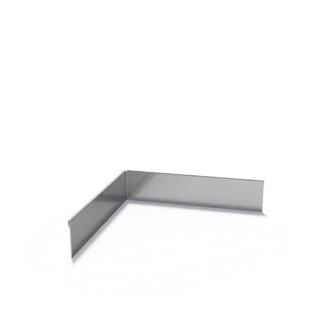 Voordelig | Verzinkt staal KantopsluitingenKantopsluiting hoek geplette bovenrand300 x 300 x 70 mm