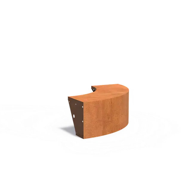 Cortenstaal KeerwandenKeerwand 400 met brede bovenrand1000 x 1000 x 400 mm - Aanbieding loopt bijna af