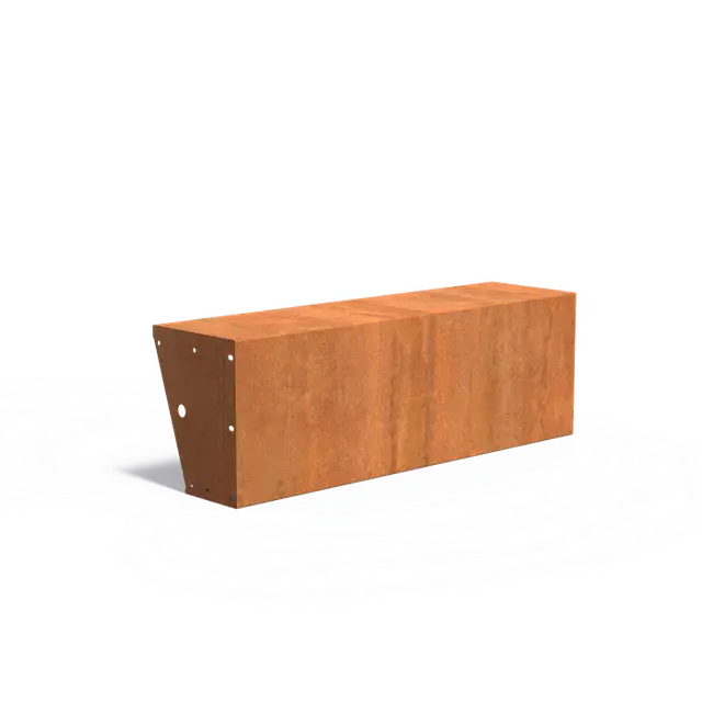 Gratis retourneren - Cortenstaal KeerwandenKeerwand 500 met brede bovenrand1500 x 400 x 500 mm