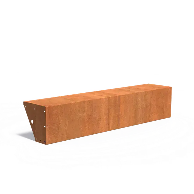 Cortenstaal KeerwandenKeerwand 400 met brede bovenrand2000 x 400 x 400 mm | Korting