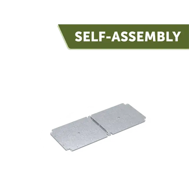 Verzinkt staal Accessoires CARREZ connect bodemplaat1200 x 500 x 2 mm - Prijsverlaging
