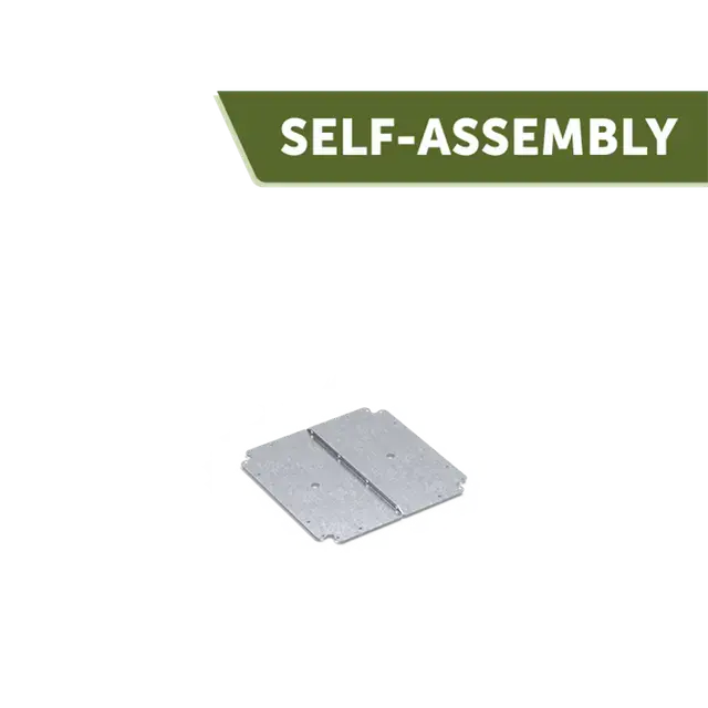 Pak je kans | Verzinkt staal Accessoires CARREZ connect bodemplaat600 x 600 x 2 mm