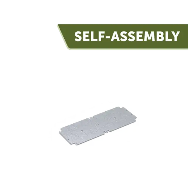 Nieuw in de shop - Verzinkt staal Accessoires CARREZ connect bodemplaat1000 x 400 x 2 mm