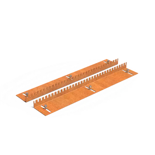 Prijs verlaagd - Cortenstaal TuinpalenRail1015 x 145 x 60 mm