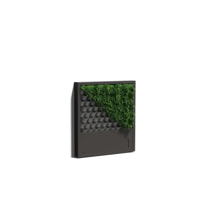 Eenvoudig retourneren | Gecoat staal Verticaal groenStaand muursysteem1670 x 200 x 1800 mm