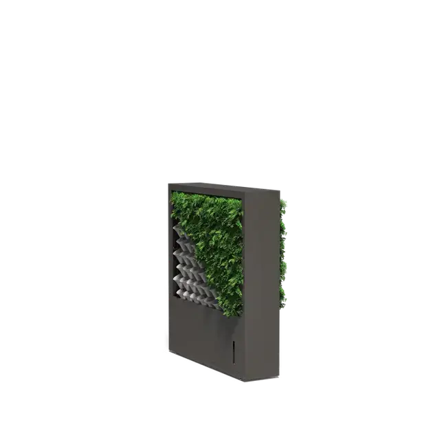 Nog maar een paar beschikbaar | Gecoat staal Verticaal groenVrijstaand systeem1670 x 400 x 1800 mm