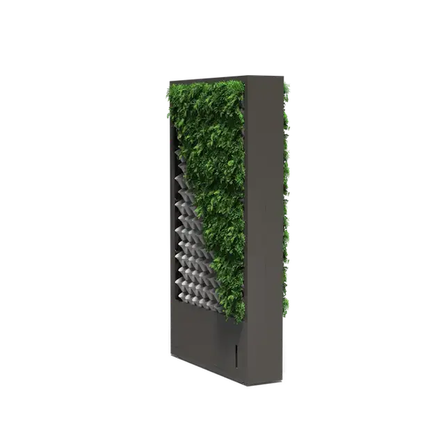 Makkelijk bestellen | Gecoat staal Verticaal groenVrijstaand systeem1670 x 400 x 2920 mm