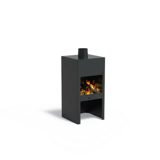 Nieuw binnen | Gecoat staal BuitenhaardenSTIG500 x 500 x 1000 mm