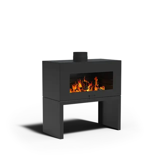Nog maar een paar beschikbaar - Gecoat staal BuitenhaardenENOK1000 x 500 x 1000 mm