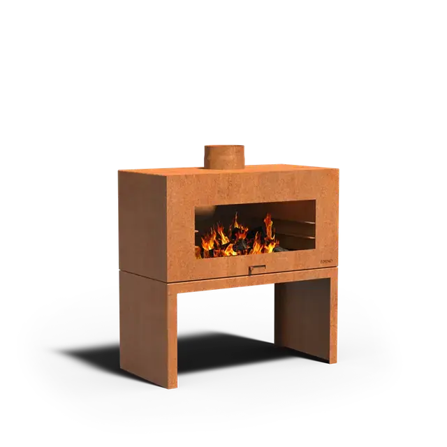 Nu beschikbaar | Cortenstaal BuitenhaardenENOK1000 x 500 x 1000 mm