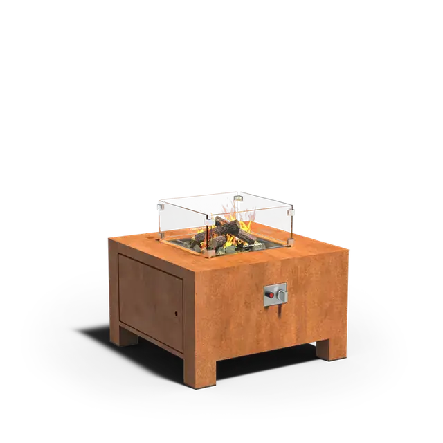 Rechtstreeks van de fabrikant | Cortenstaal VuurtafelsBRANN Standaard800 x 800 x 500 mm