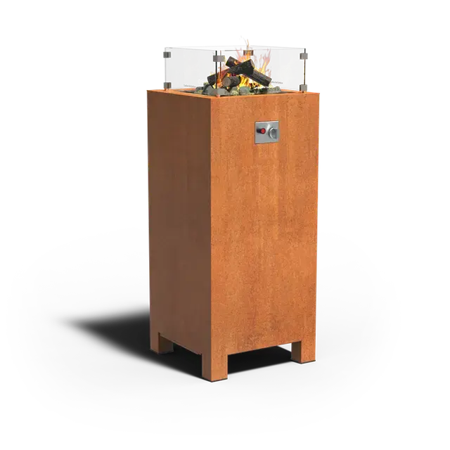 Hoge kwaliteit - Cortenstaal VuurtafelsBRANN Standaard550 x 550 x 1200 mm