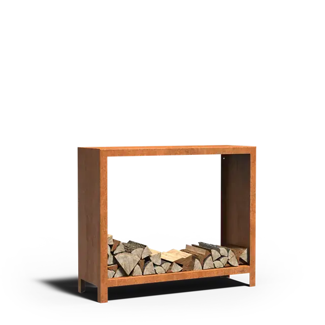 Opruiming | Cortenstaal HoutopslagenLOGG1200 x 400 x 1000 mm